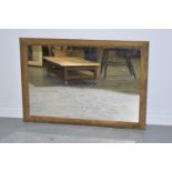 20th Century suede covered wall mirror