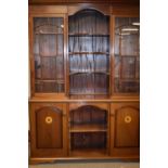 20th Century mahogany and inlaid bookcase by Stephen Robinson Gay
