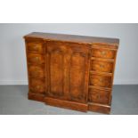 Regency style breakfront side cabinet