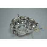 Silver three handled dish