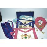 Masonic items. (qty)