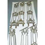 Vintage cast iron staircase balustrades.