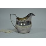 George III silver cream jug