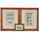 Style of Peter DeWint - watercolour, and two antique engravings.