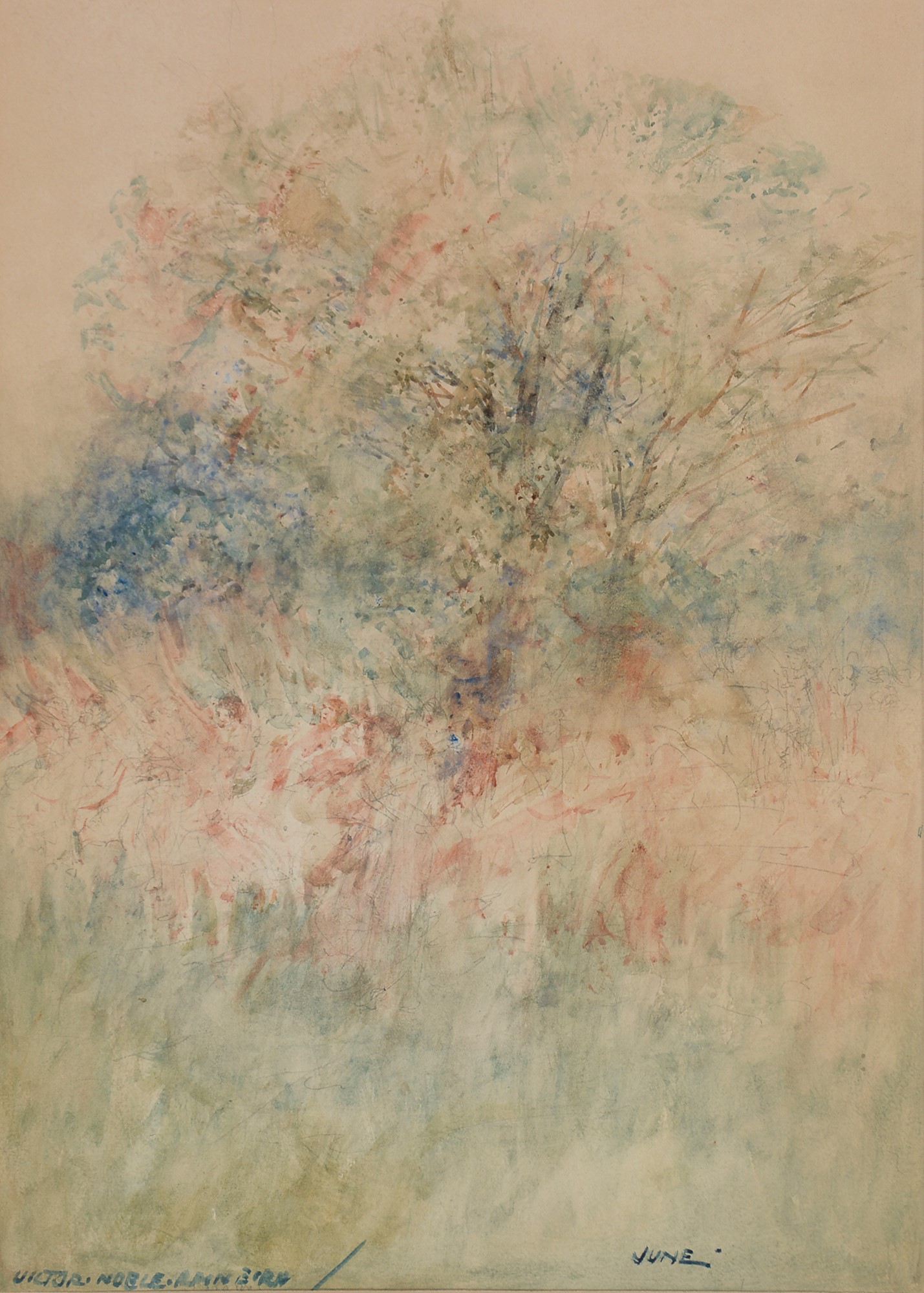 Victor Noble Rainbird - watercolour. - Image 3 of 3