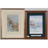 After W* N* "Ginty" Bewick, and After Archibald Thorburn - two prints.