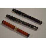 Three Watermans fountain pens