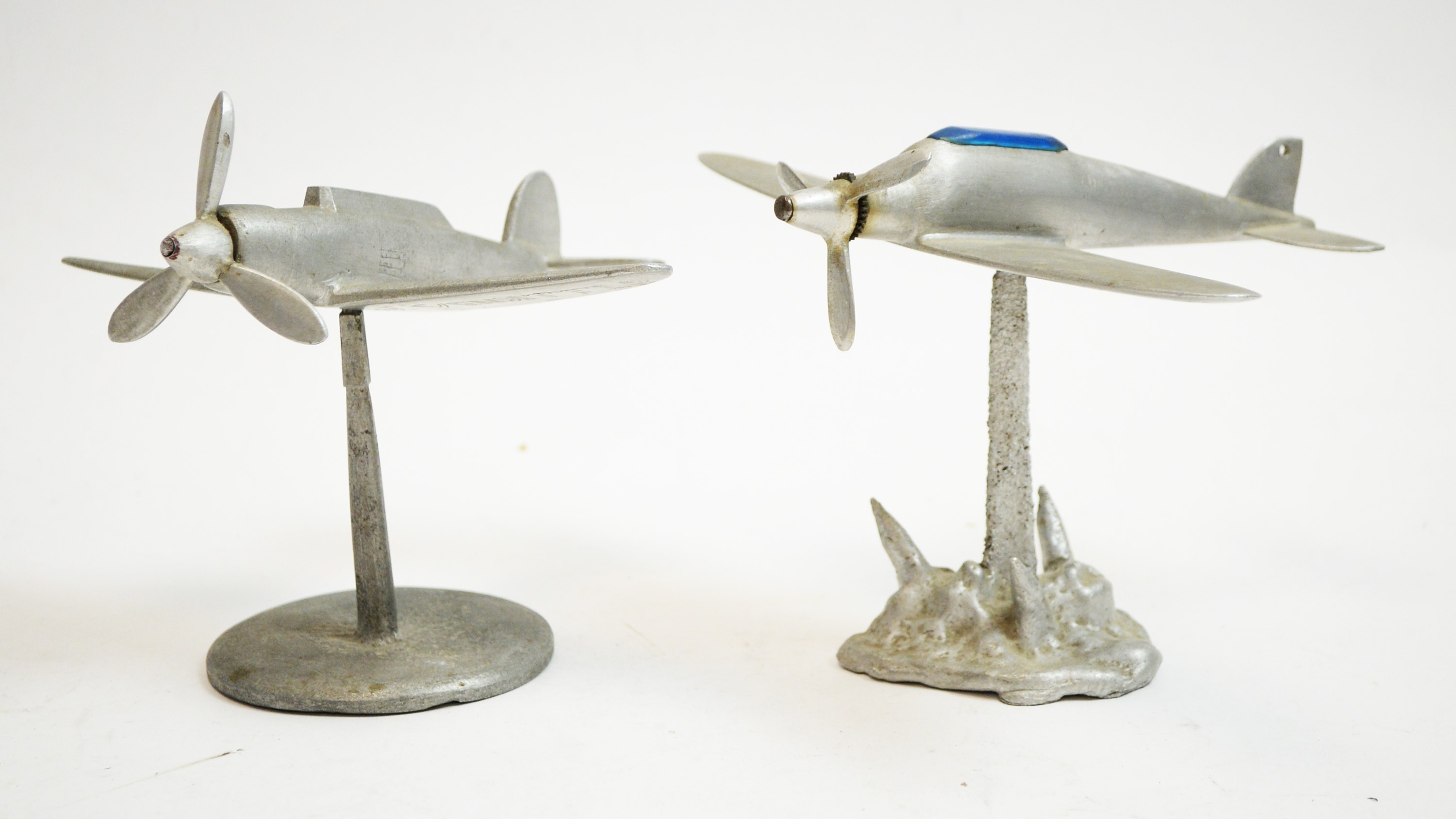 Two World War II period Italian model aeroplanes.