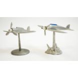 Two World War II period Italian model aeroplanes.