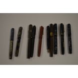 Ten Swan Mabie Todd fountain pens