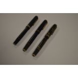 Three Stephens fountain pens