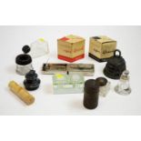 A small collection of ink bottles/pen related collectables.