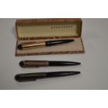 Three Eversharp Skyline fountain pens