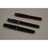 Three fountain pens