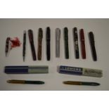 A selection of fountain pens