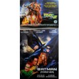 Movie posters "Batman Forever" & "Back to the Future III".