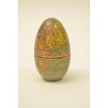 A 19th Century egg pattern globe