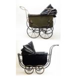 Two doll's prams