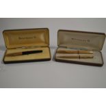 Watermans cased pens