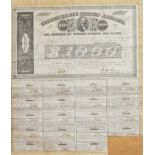 Confederate States of American 1000 dollar cotton loan bond, 1863.