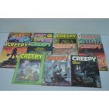 Creepy Horror Magazine by Warren; and Creepy Year Book.