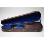 Violin in rosewood case