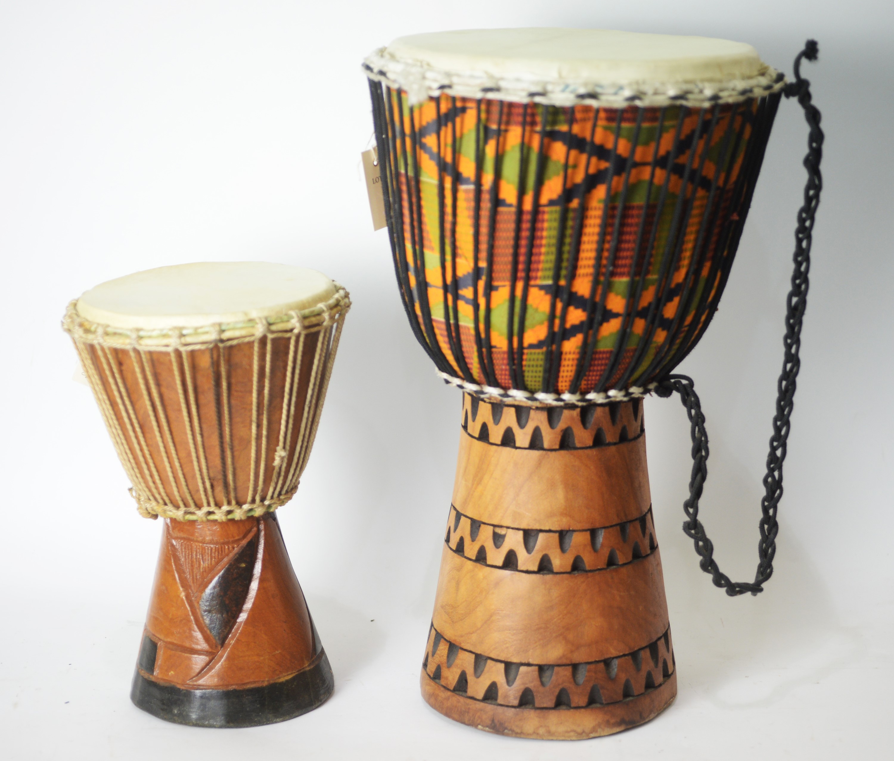 Two Ghanaian drums.