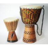 Two Ghanaian drums.