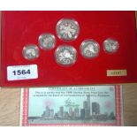 Singapura - 1986 silver coin set