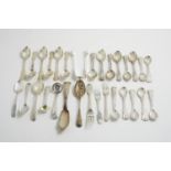 A selection of silver small flatware