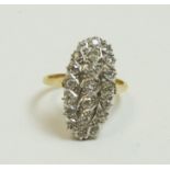 Victorian diamond dress ring