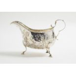 Irish silver sauce boat, by Matthew West