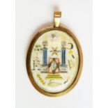 Victorian Masonic pendant