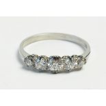 Five stone diamond ring