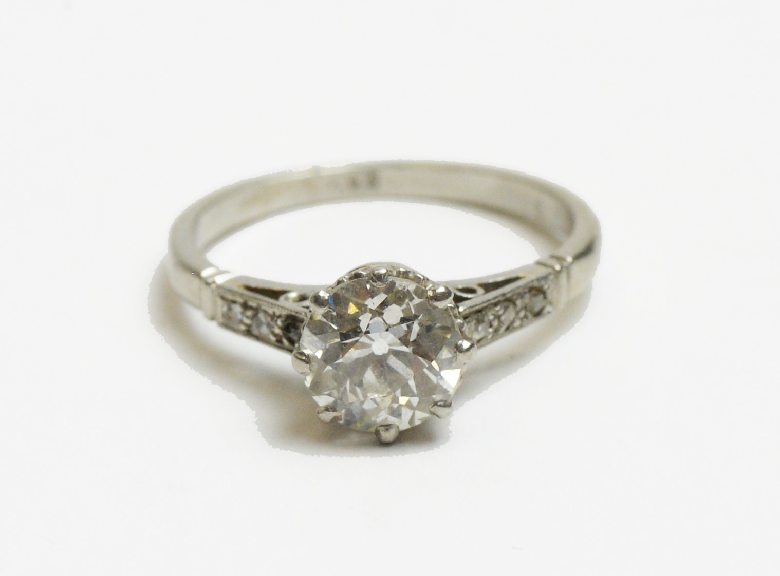 A single stone diamond ring - Image 3 of 4