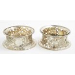 A pair of silver dish rings by Daniel & John Wellby