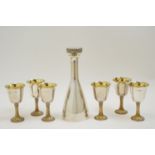 House of Lawrian decanter and goblet set