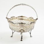 Silver basket by Alexander Clark & Co Ltd