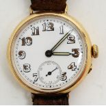 Stauffer & Co 18ct gold cased wristwatch