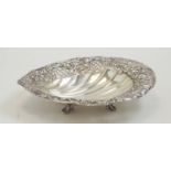 Atkin Brothers shell shaped silver dish