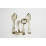 Silver tablespoons and sauce ladles