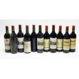 Chateau Grand Pey Lescours 1983; and other bottles of wine