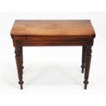 A 19th Century Gillows mahogany card table