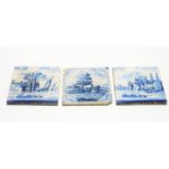 Three 18th Century Dutch deft tiles