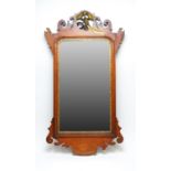 20th Century George III style wall oak wall mirror