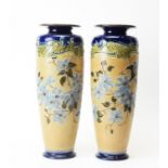 Pair Doulton Slaters patent vases.