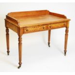 Victorian satin birch washstand