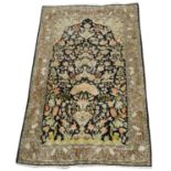 Silk Kashan rug