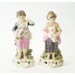 Pair of Derby figures