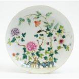 Chinese famille rose saucer dish